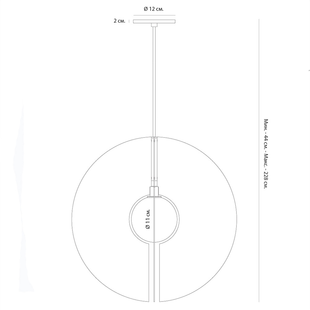 Подвесной светильник в форме золотых дисков Minimalist Lighting Fixture