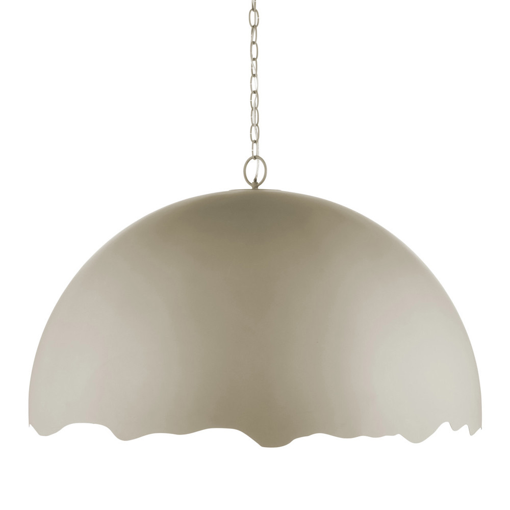 Подвесной светильник в форме купола с сочетанием золотого и оливкового цвета Eggshell