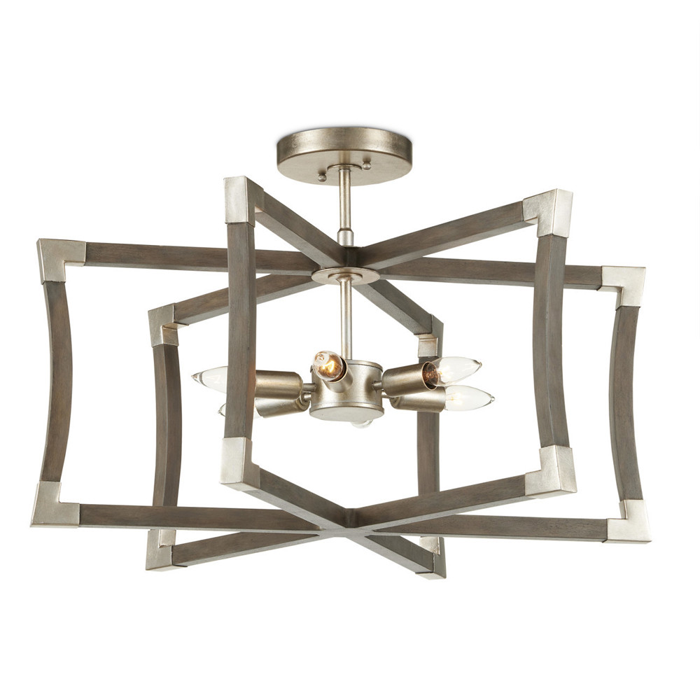 Подвесной светильник в форме фонаря серый Gray Eco Lantern