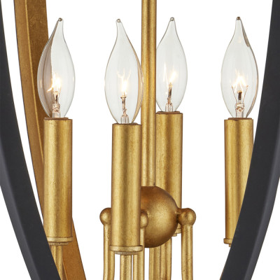 Подвесной светильник в форме фонаря чёрного цвета Black Lantern