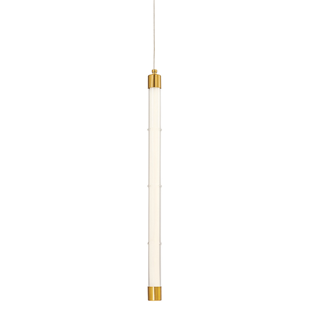 Подвесной светильник в форме цилиндра Trumpet Tube Brass