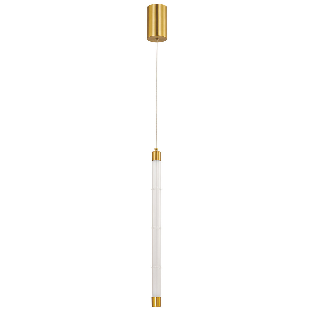 Подвесной светильник в форме цилиндра Trumpet Tube Brass