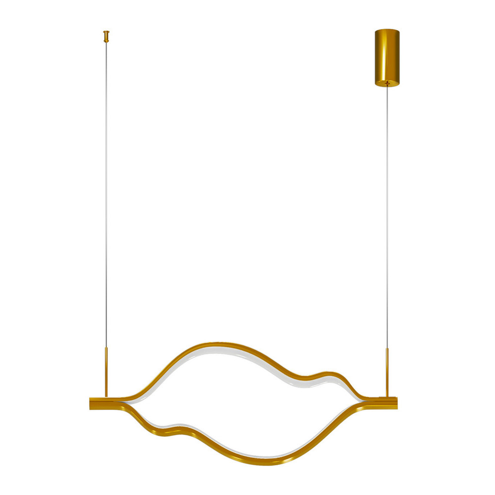 Подвесной светильник волнообразный изогнутый на двух тросах 103 см Spiral Lighting