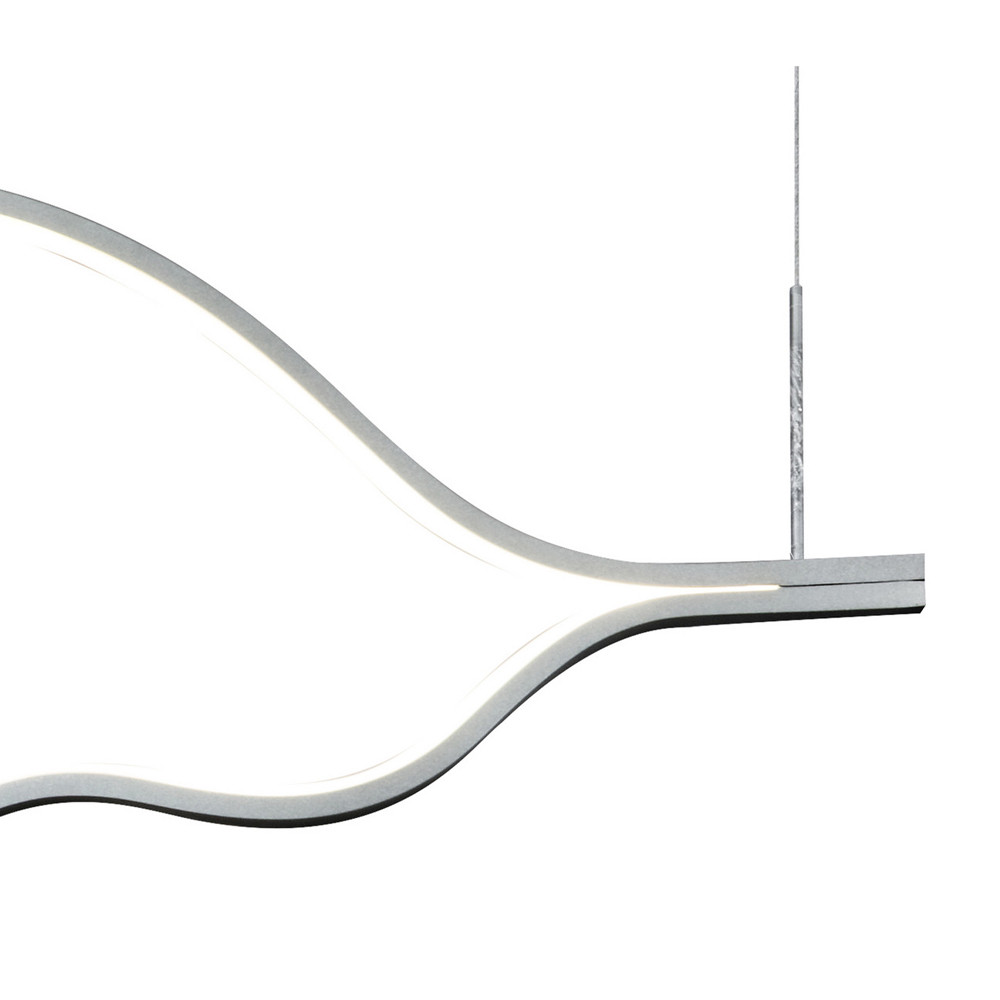 Подвесной светильник волнообразный изогнутый на двух тросах 123 см Spiral Lighting