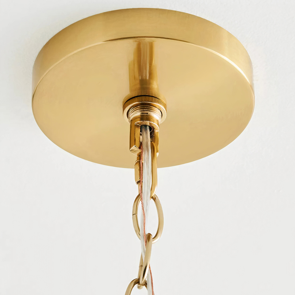 Подвесной светильник декорированный цветами из стекла Lightness of Flowers