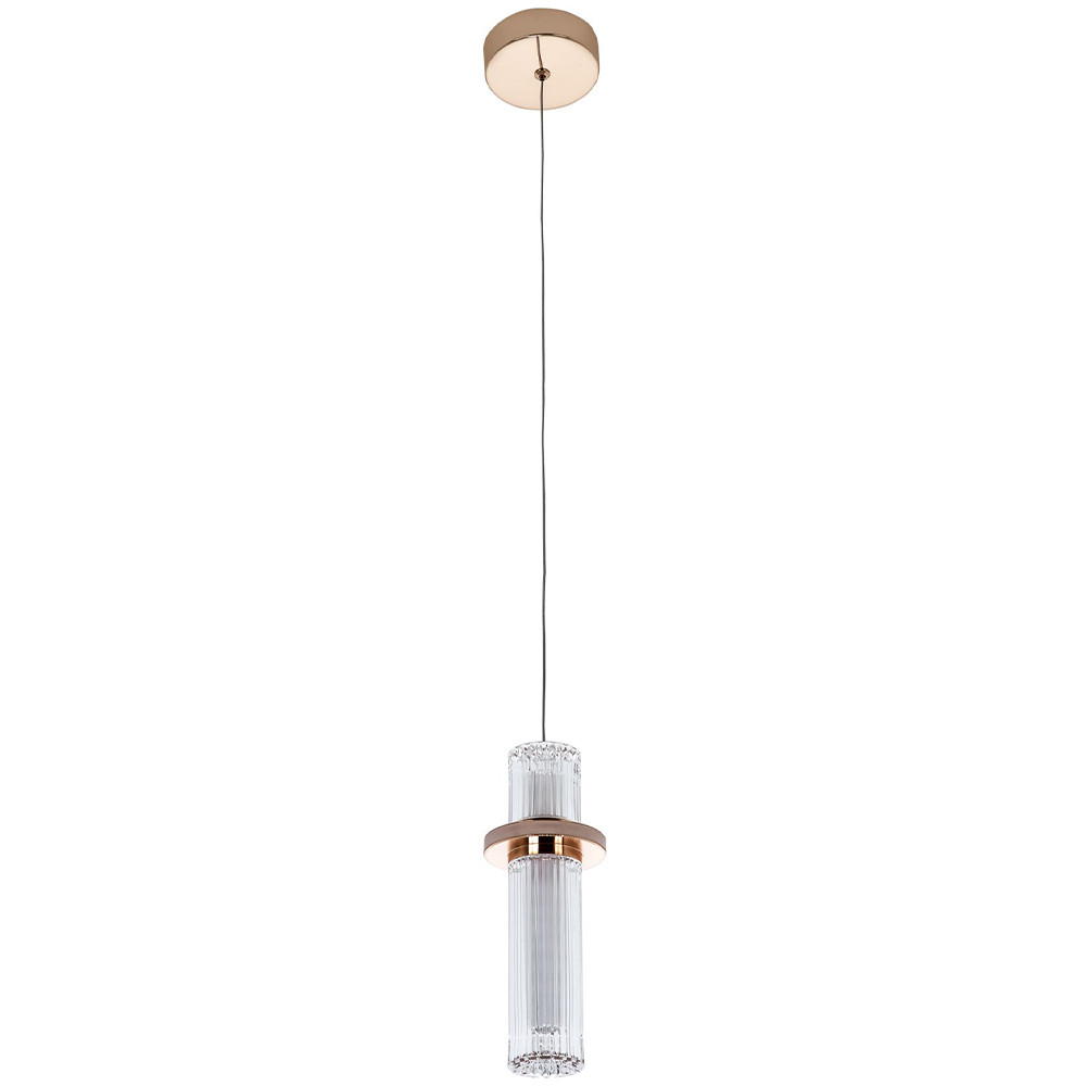 Подвесной светильник золото Odile Acrylic Tube Hanging Lamp Gold