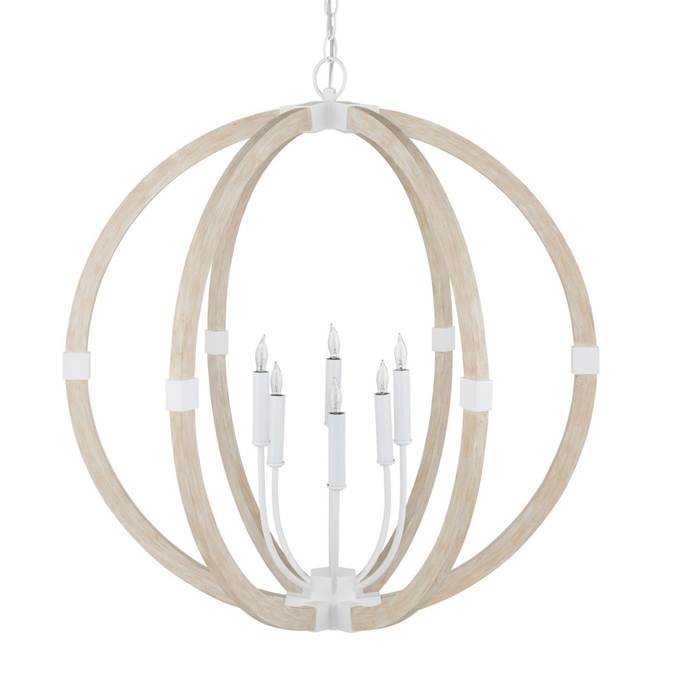 Подвесной светильник из дерева в форме сферы Eco Light