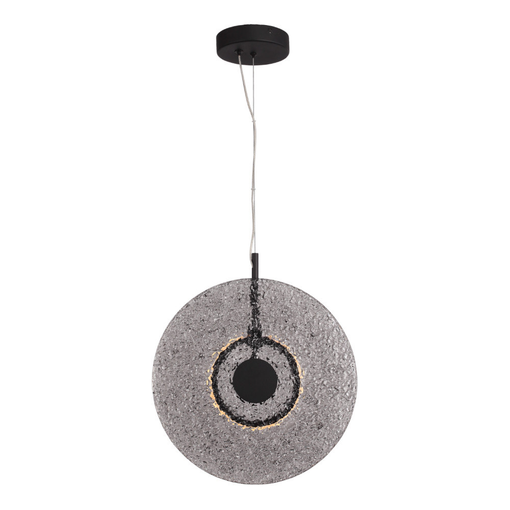 Подвесной светильник из дымчатого фактурного двойного стекла Heterochromia