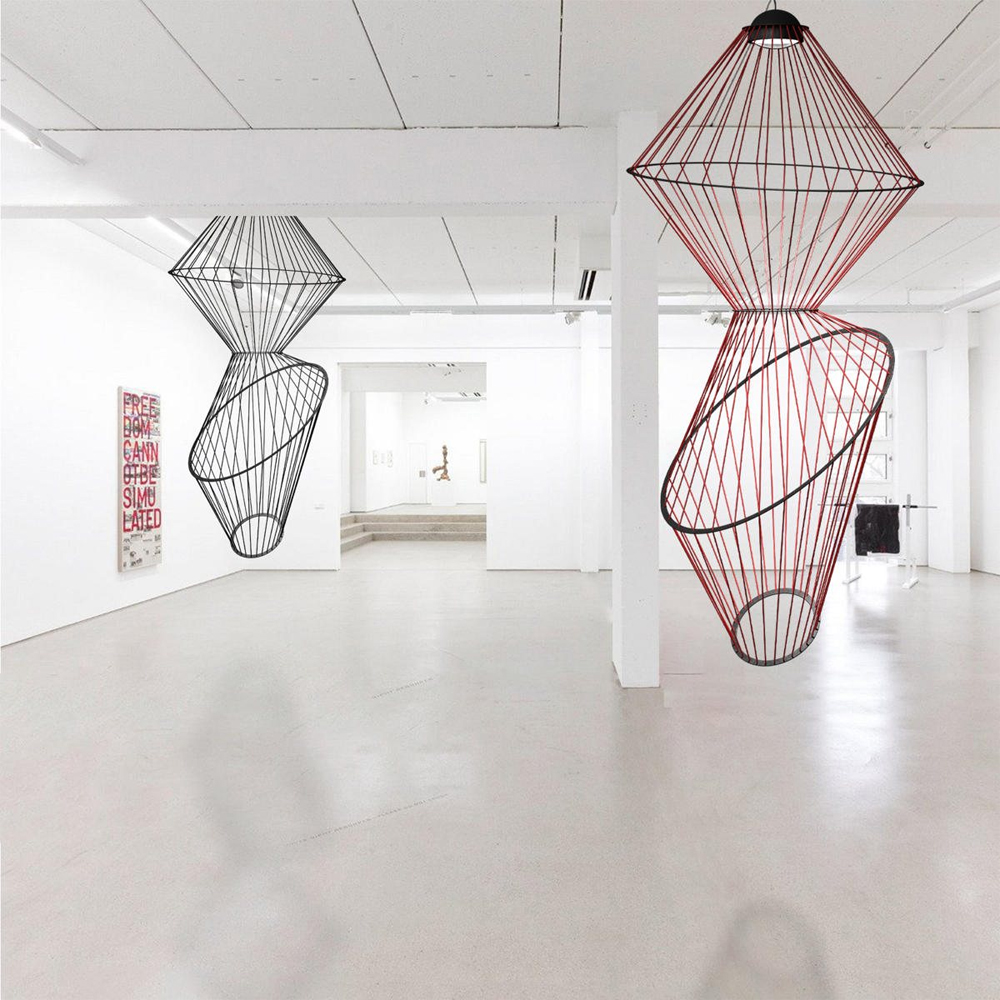 Подвесной светильник из металла Figured Beam