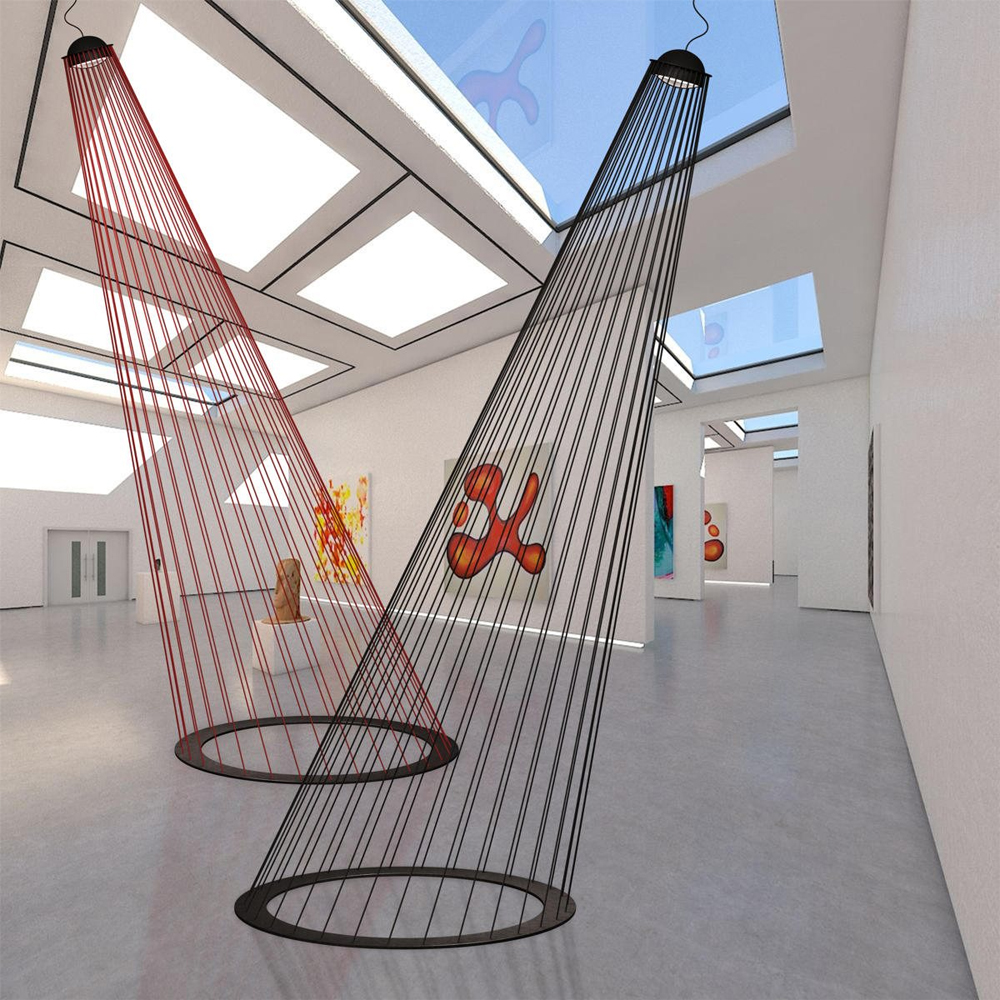 Подвесной светильник из металла Rays of Light