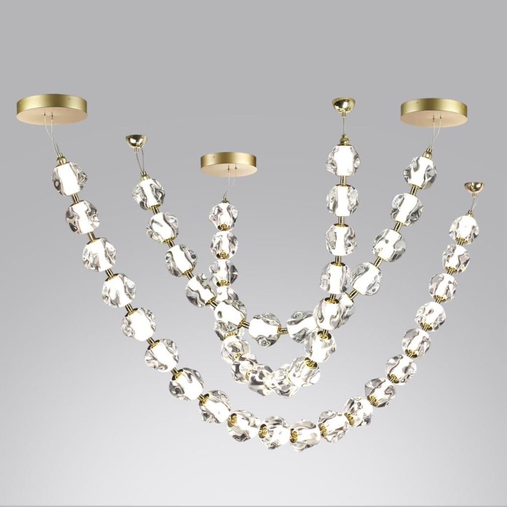 Подвесной светильник из прозрачных шаров Bubbles Bocci