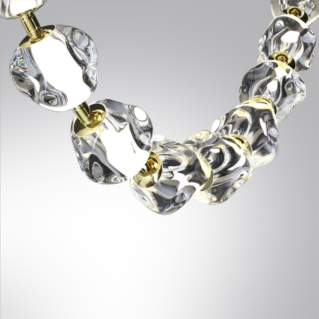 Подвесной светильник из прозрачных шаров Bubbles Bocci