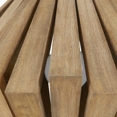 Подвесной светильник из толстых деревянных реек Wooden Slats