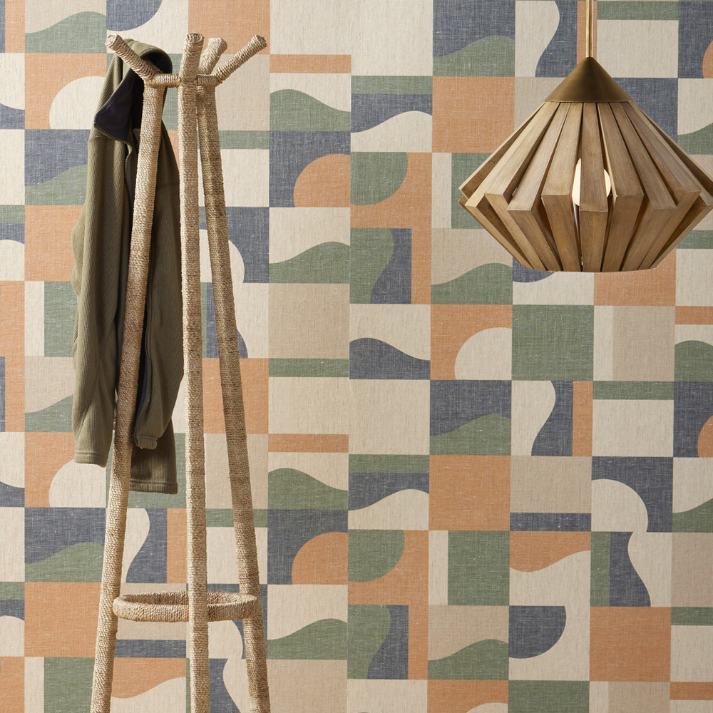 Подвесной светильник из толстых деревянных реек Wooden Slats