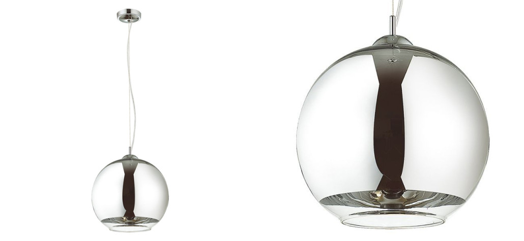 Подвесной светильник из хромированного стекла Mirror Ball