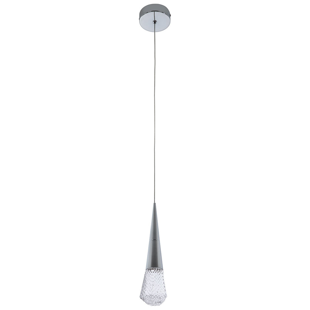 Подвесной светильник капля Acrylic Droplet Chrome Hanging Lamp
