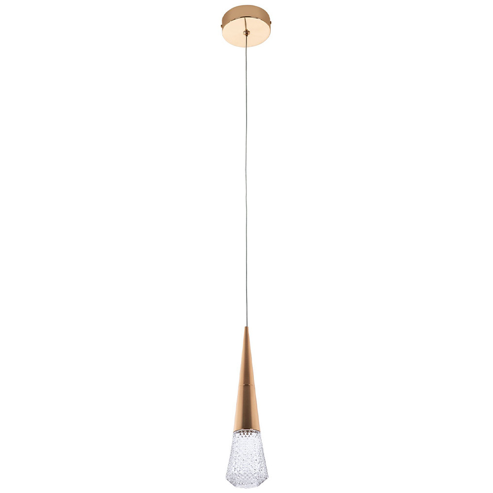 Подвесной светильник капля Acrylic Droplet Gold Hanging Lamp