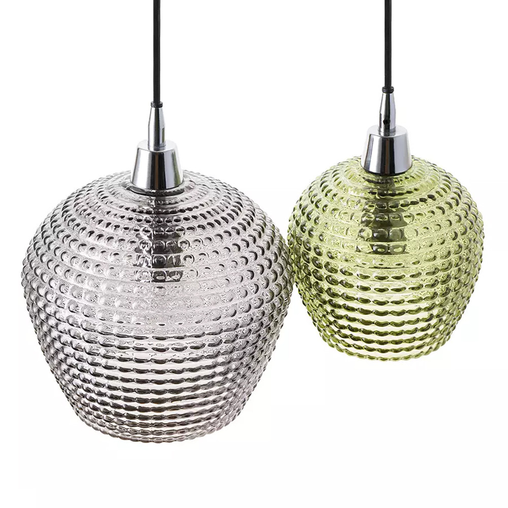 Подвесной светильник каскадный с 2-мя рельефными плафонами Cascade with Relief Lampshades