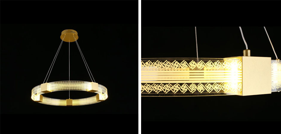 Подвесной Светильник Кольцо Ring Horizontal Ornament Meander 1