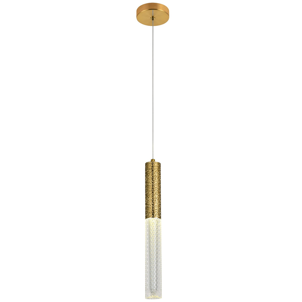 Подвесной светильник латунь Dew Drops Tube Brass Hanging Lamp
