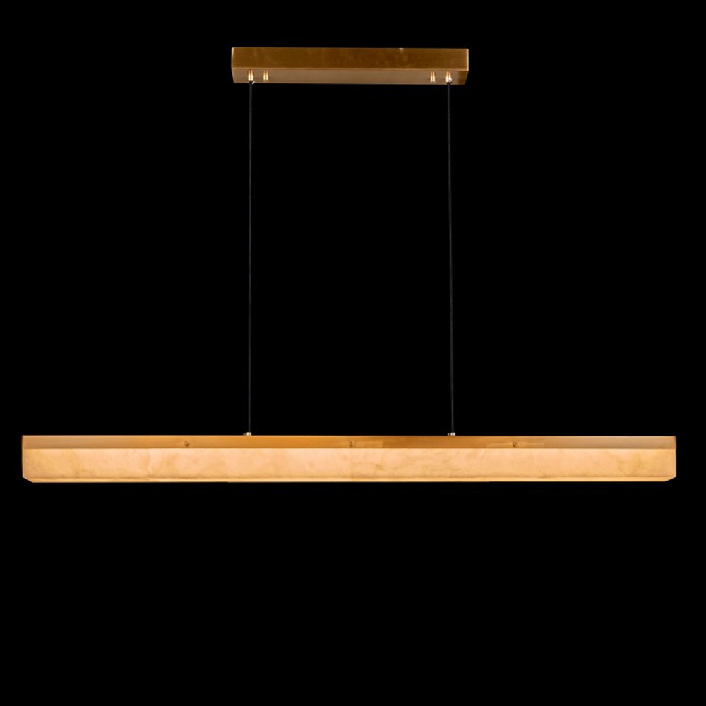 Подвесной светильник линейный из натурального камня Perfection of Geometry