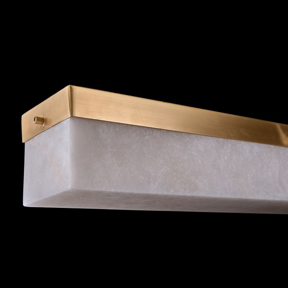 Подвесной светильник линейный из натурального камня Perfection of Geometry