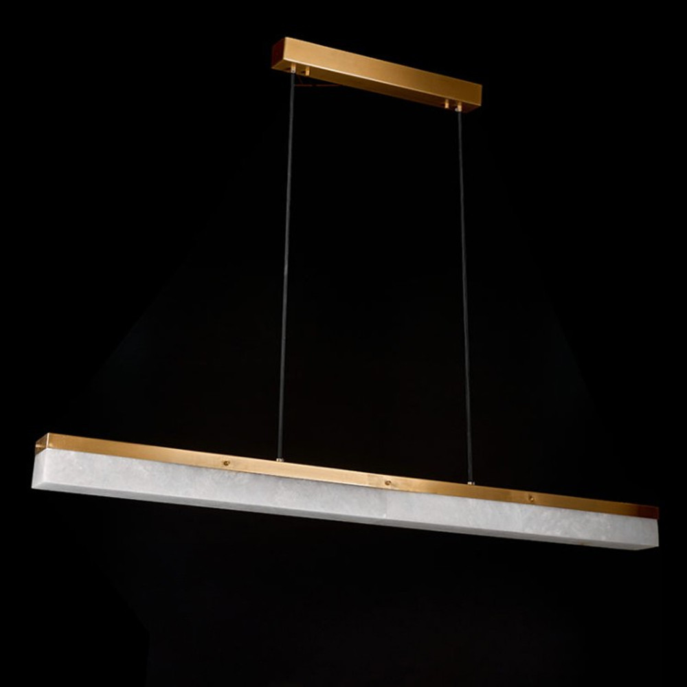 Подвесной светильник линейный из натурального камня Perfection of Geometry