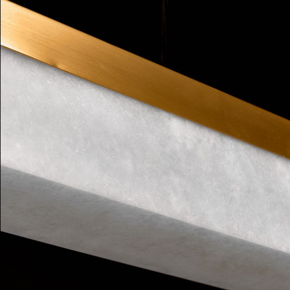 Подвесной светильник линейный из натурального камня Perfection of Geometry