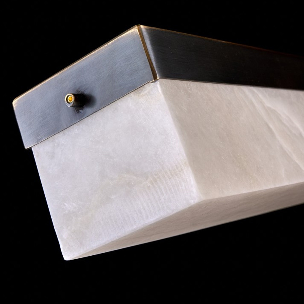 Подвесной светильник линейный из натурального камня Perfection of Geometry