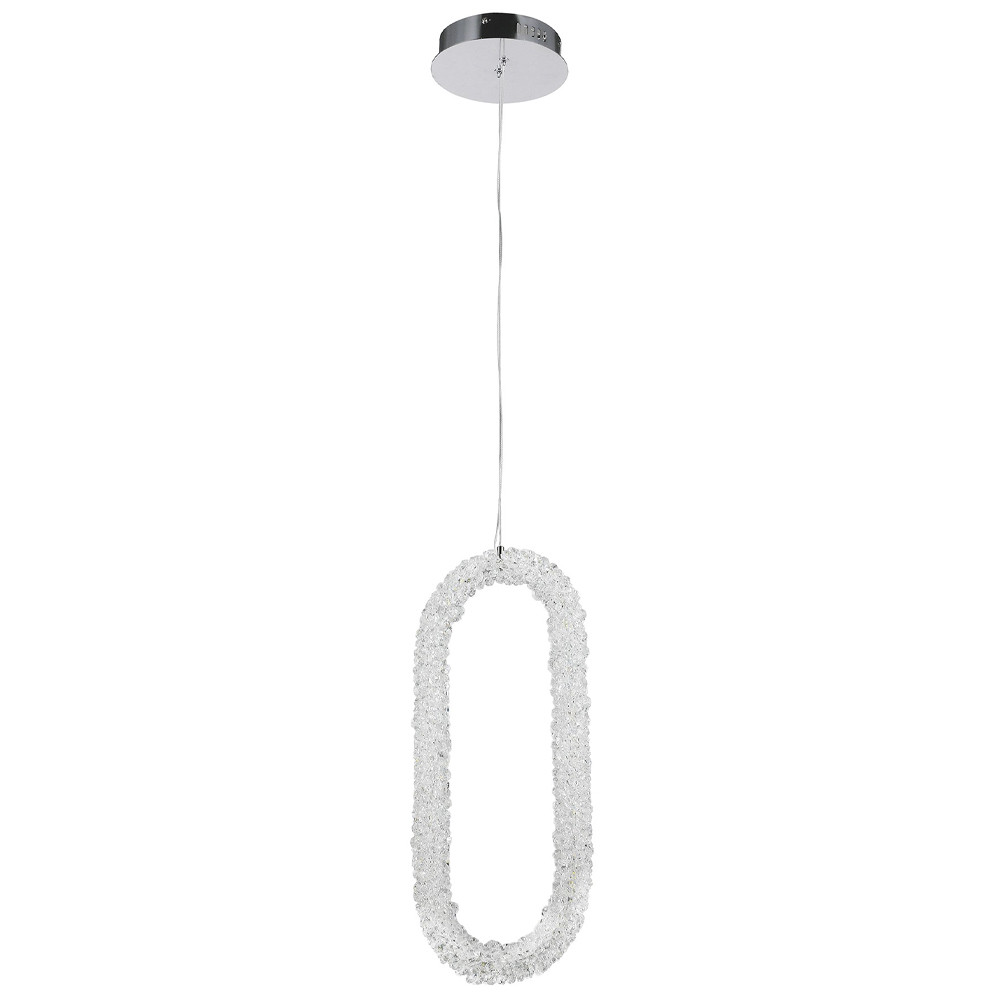 Подвесной светильник овальной формы Gilbertine Oval Crystal Hanging Lamp