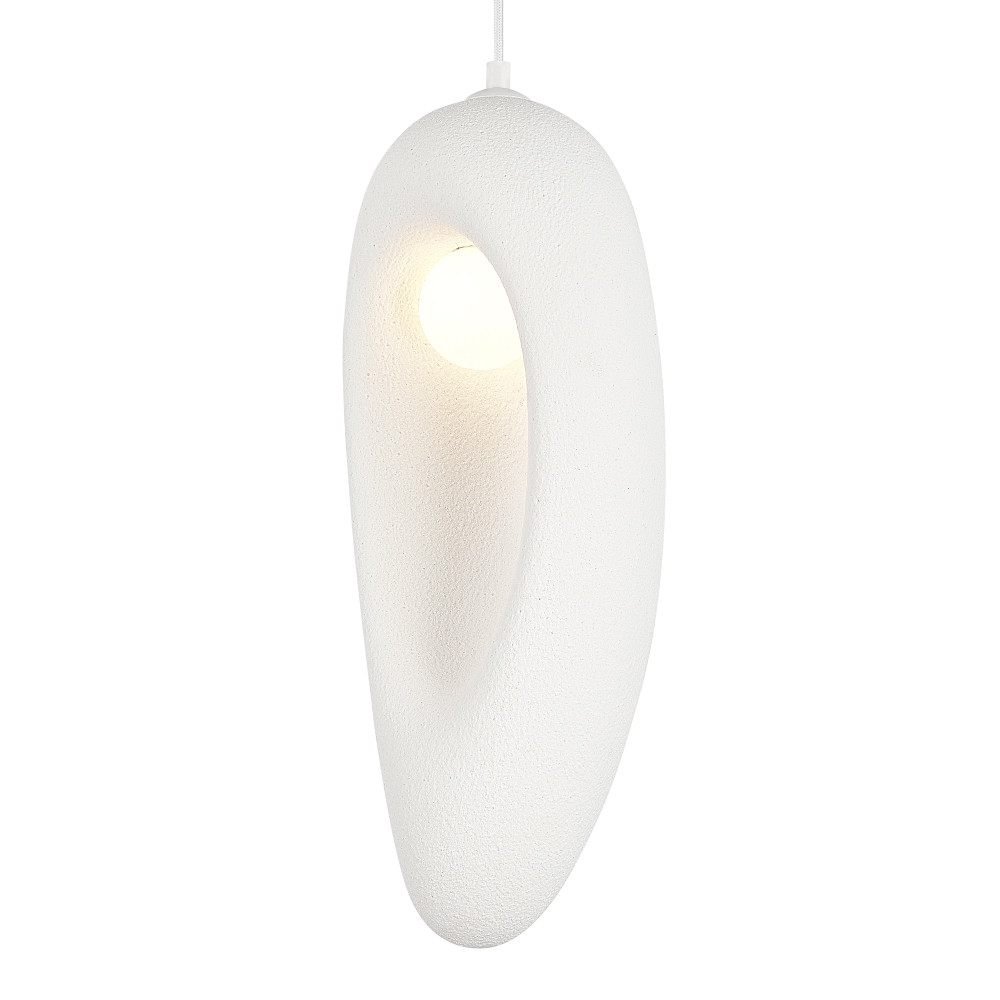 Подвесной светильник овальной формы с шероховатой текстурой Virtuoso