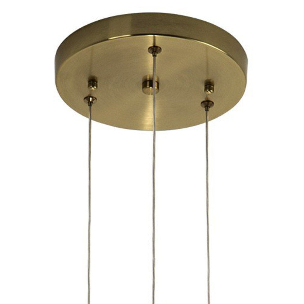 Подвесной светильник с 3-мя плафонами в форме бриллианта Diamond Crystal Trio Hanging Lamp