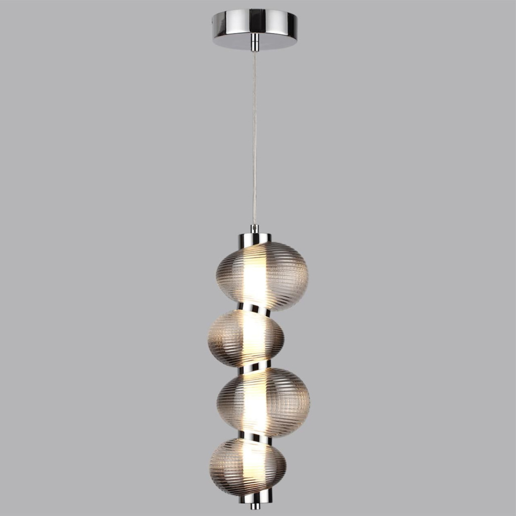 Подвесной светильник с 4-мя рифлеными стеклянными шарами Marcelh Light