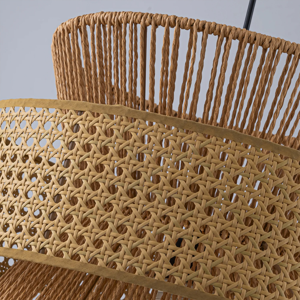 Подвесной светильник с абажуром из натуральных материалов Light Inside the Cell