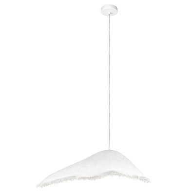 Подвесной светильник с асимметричным волнообразным абажуром и фактурной бахромой по краю Tactile Line