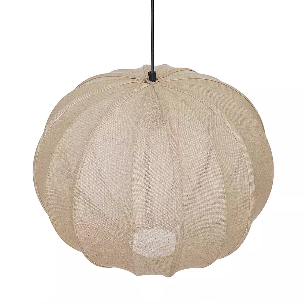 Подвесной светильник с бежевым тканевым абажуром Modern Textured Table Lamp