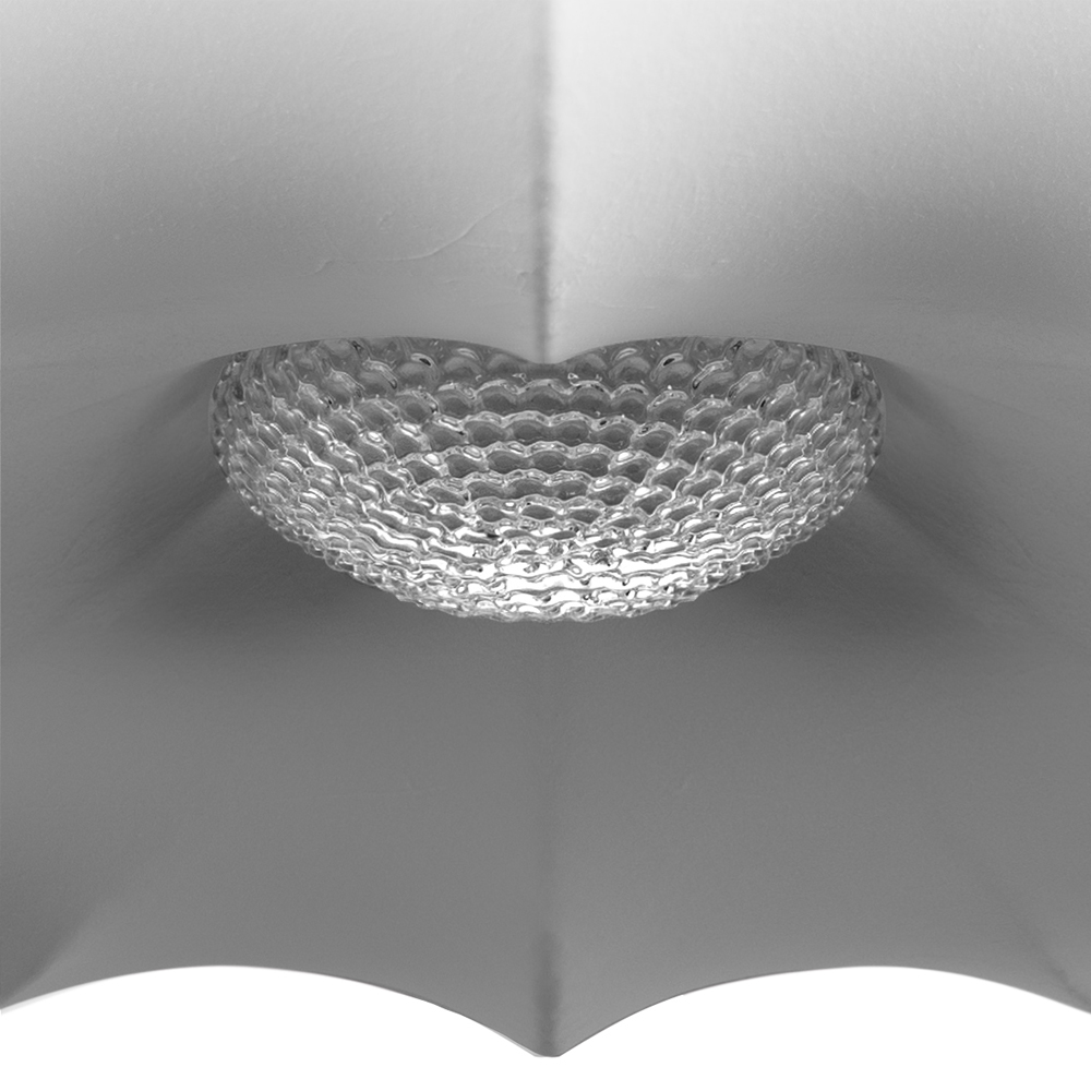 Подвесной светильник с белым фигурным абажуром и мягкими волнистыми краями Cloud Motion