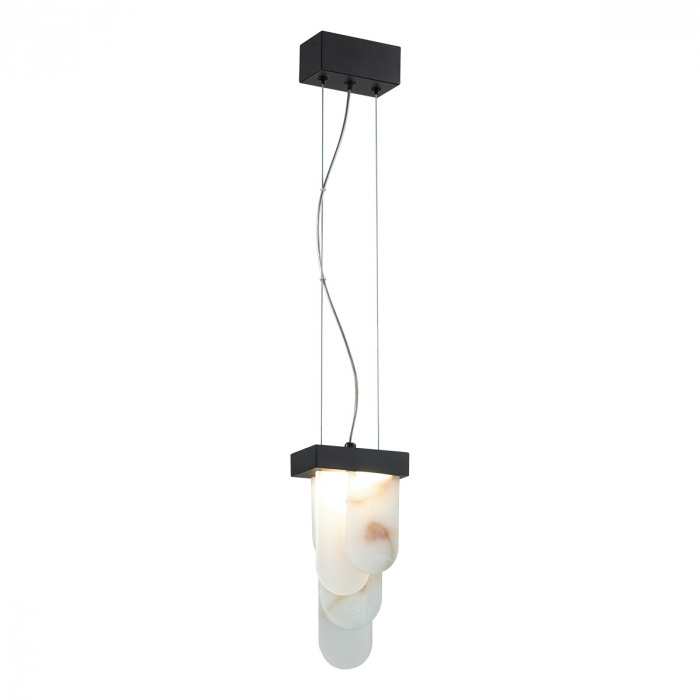 Подвесной светильник с белыми вертикальными элементами Alabaster Totem