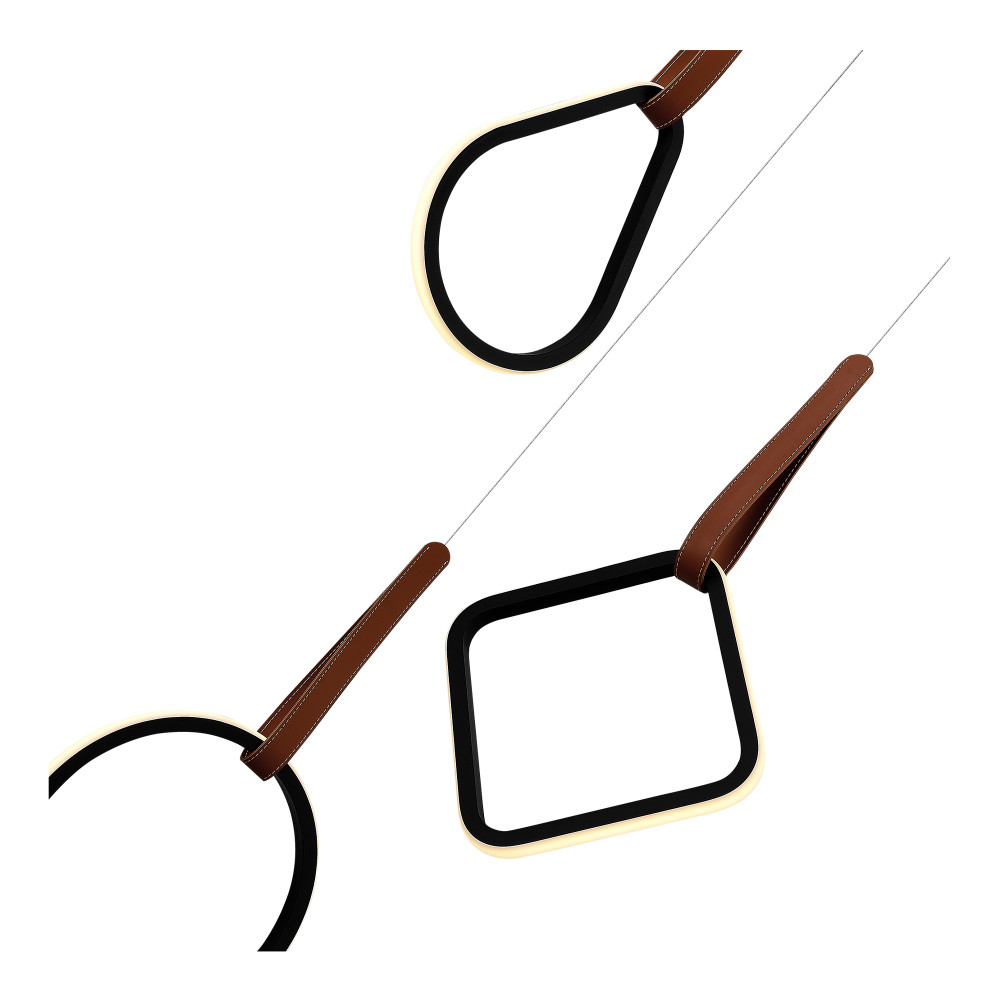 Подвесной светильник с геометрическими источниками света Geometric Architecture of Light