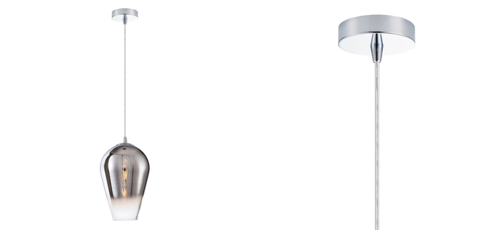 Подвесной светильник с градиентом цвета хром SPARKLE