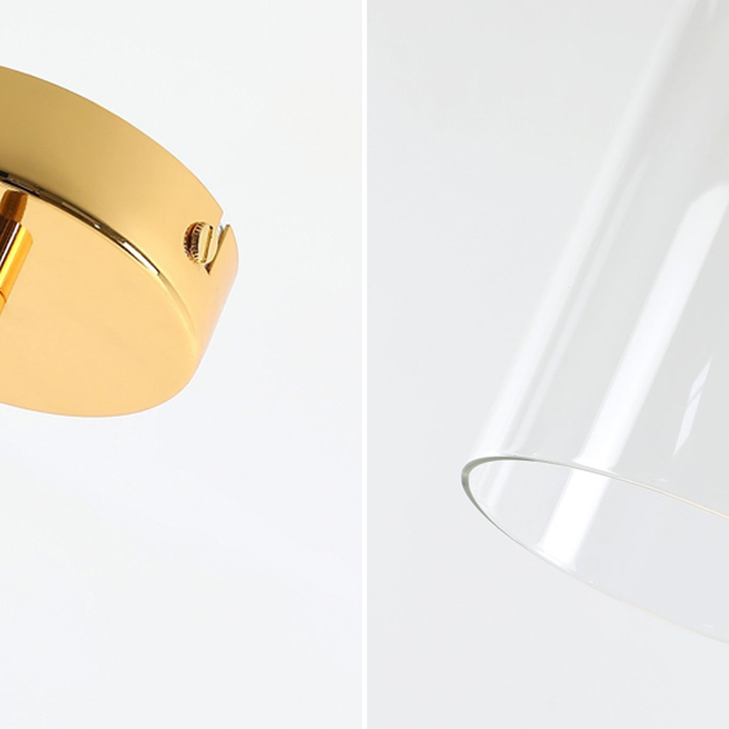 Подвесной светильник с двойным плафоном Flasky Gold