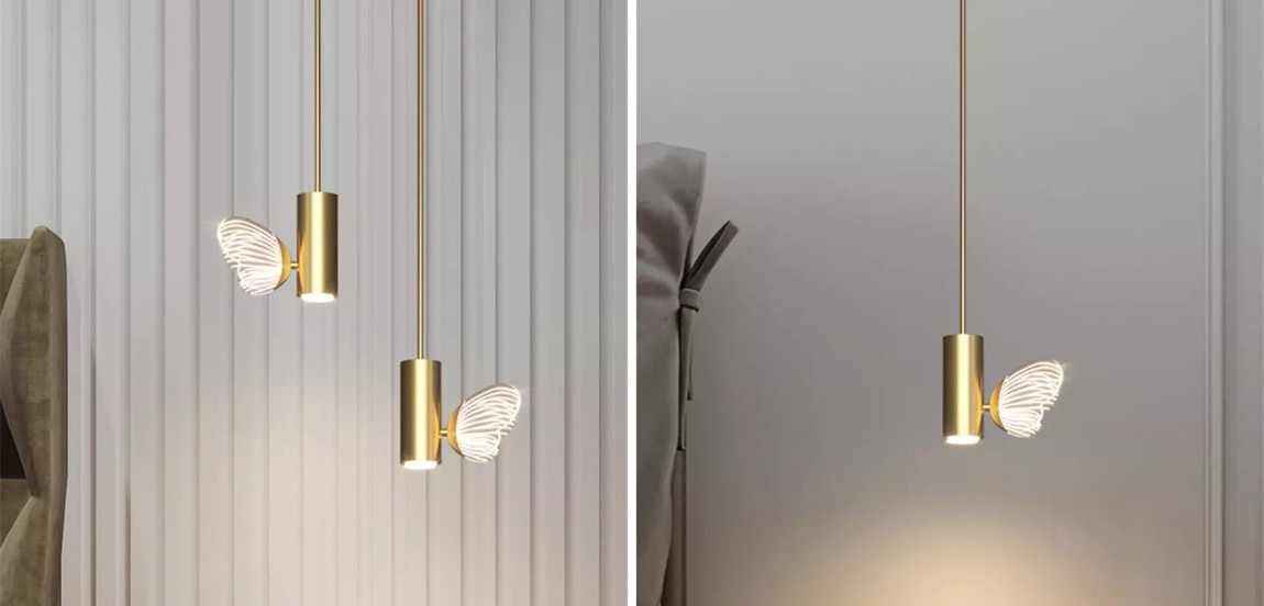 Подвесной светильник с декоративной бабочкой Butterfly  F