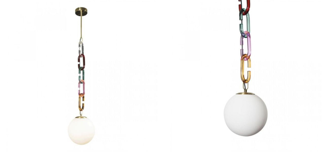 Подвесной светильник с декоративной цепью Brooklyn Studio Multi short