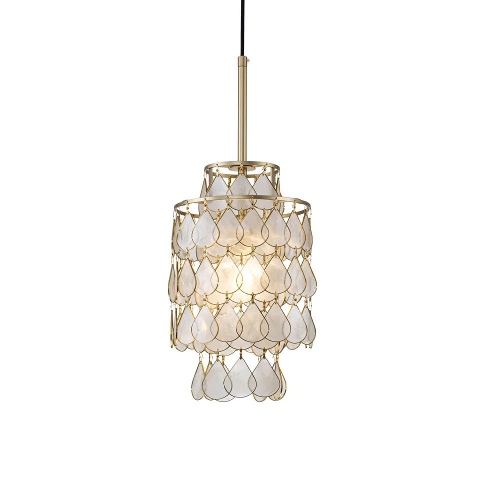 Подвесной светильник с декором из натуральной морской ракушки Iridescent Light