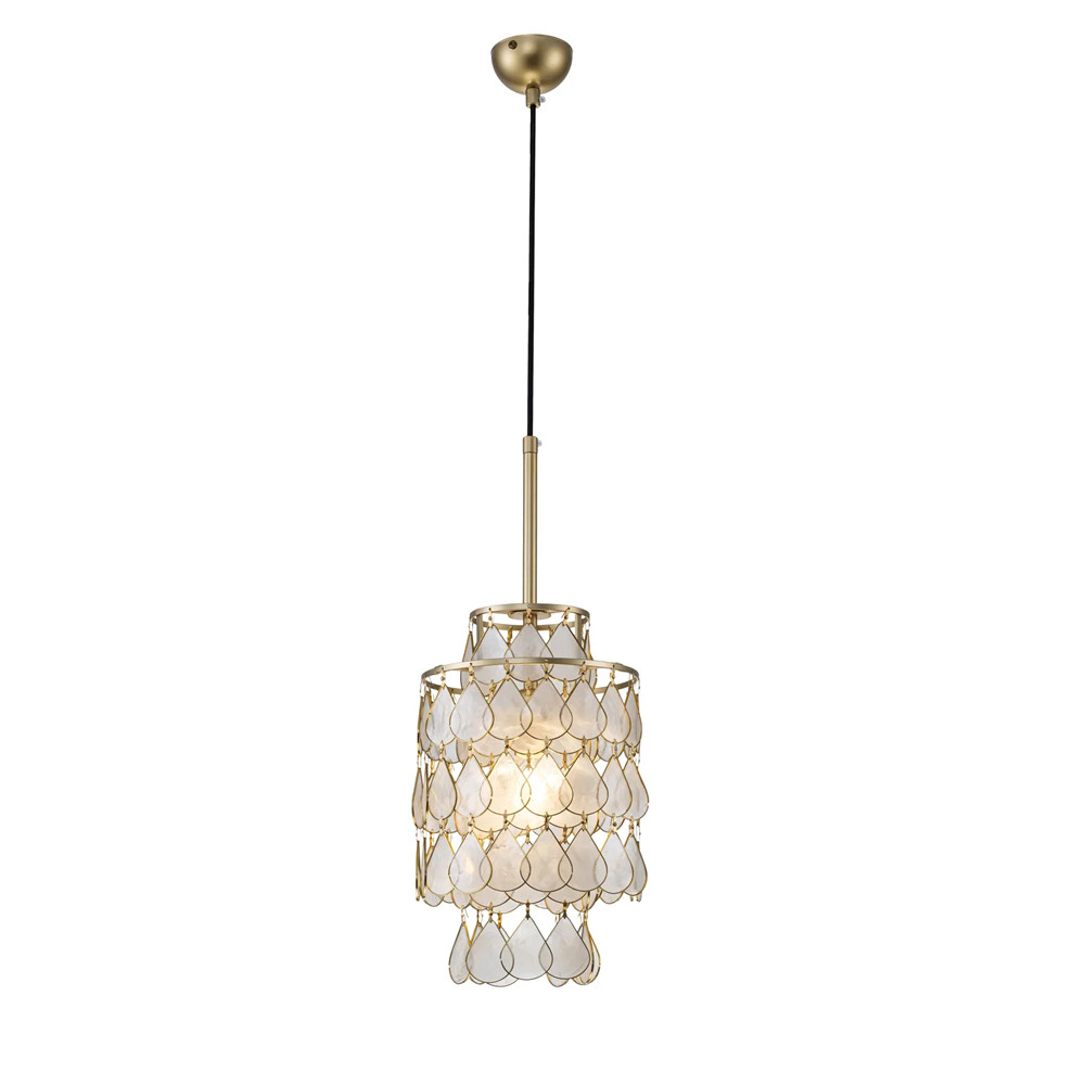 Подвесной светильник с декором из натуральной морской ракушки Iridescent Light