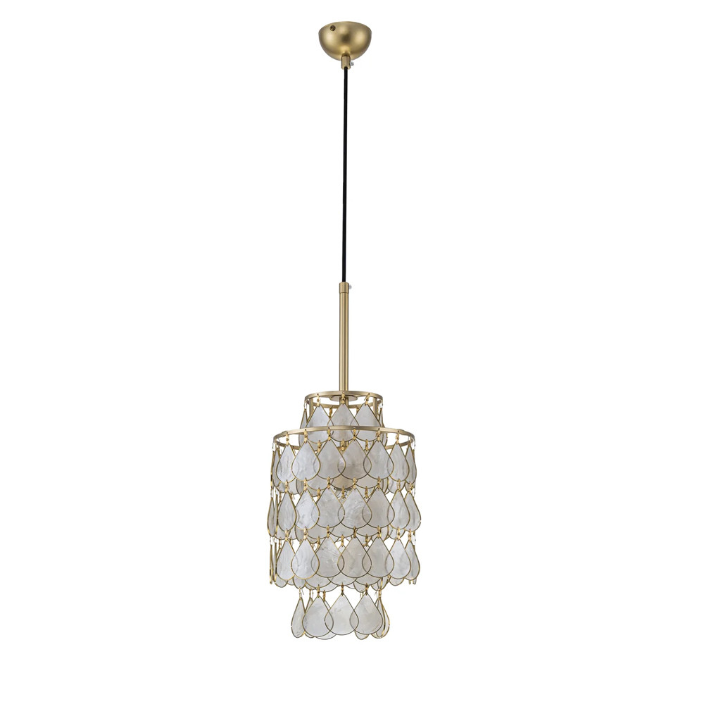 Подвесной светильник с декором из натуральной морской ракушки Iridescent Light