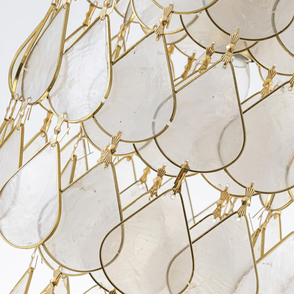 Подвесной светильник с декором из натуральной морской ракушки Iridescent Light