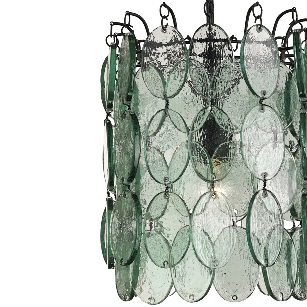 Подвесной светильник с каскадом из декоративных элементов Glass Pendant