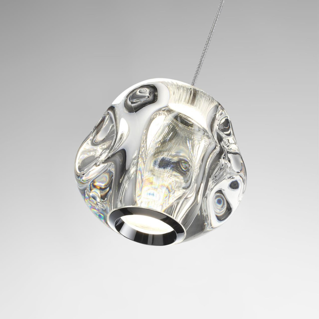 Подвесной светильник с круглым прозрачным плафоном Bubbles Bocci