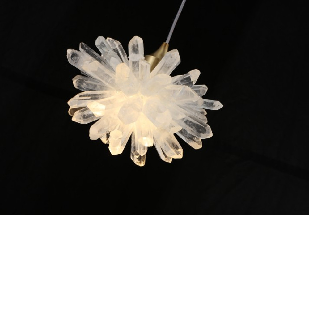 Подвесной светильник с натуральным горным хрусталем Crystal Shimmer